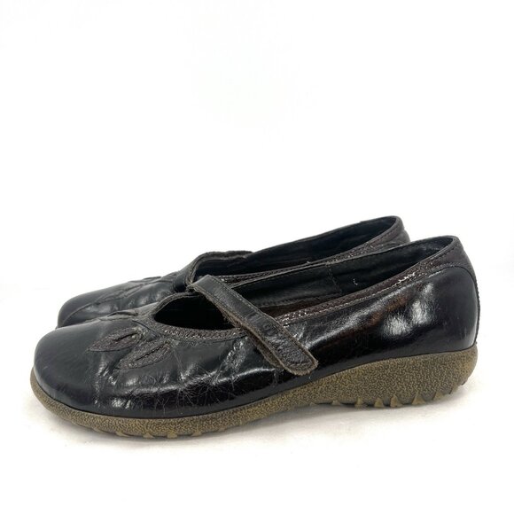 Naot Shoes - Naot Nau Mai Mary Jane Loafers Dark Brown Leather Size 39 US 8 8.5